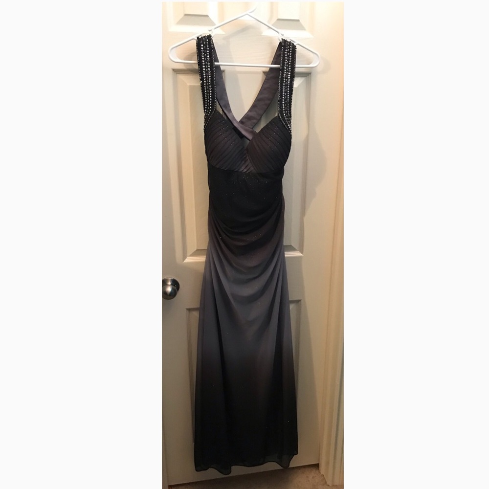 Black Criss Cross Gown